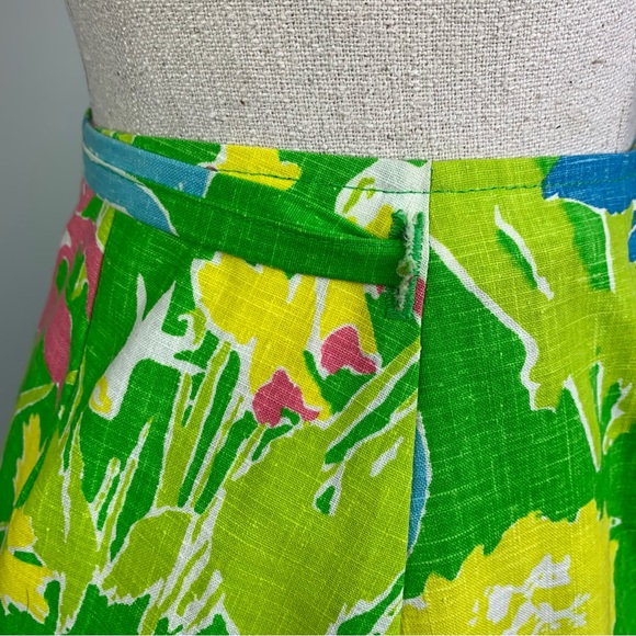 gordon of Philadelphia Skirts Vintage 96s Floral Wrap Maxi Skirt